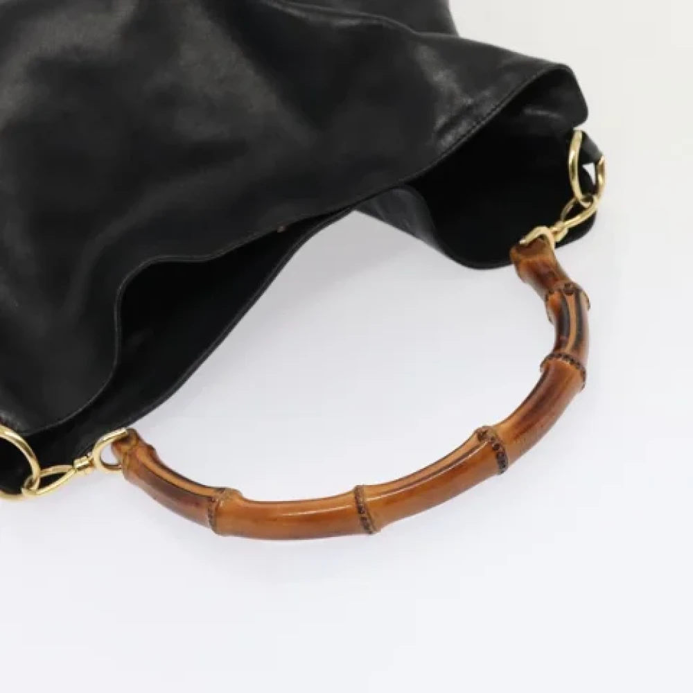 Gucci Vintage Pre-owned Leather handbags Black Dames