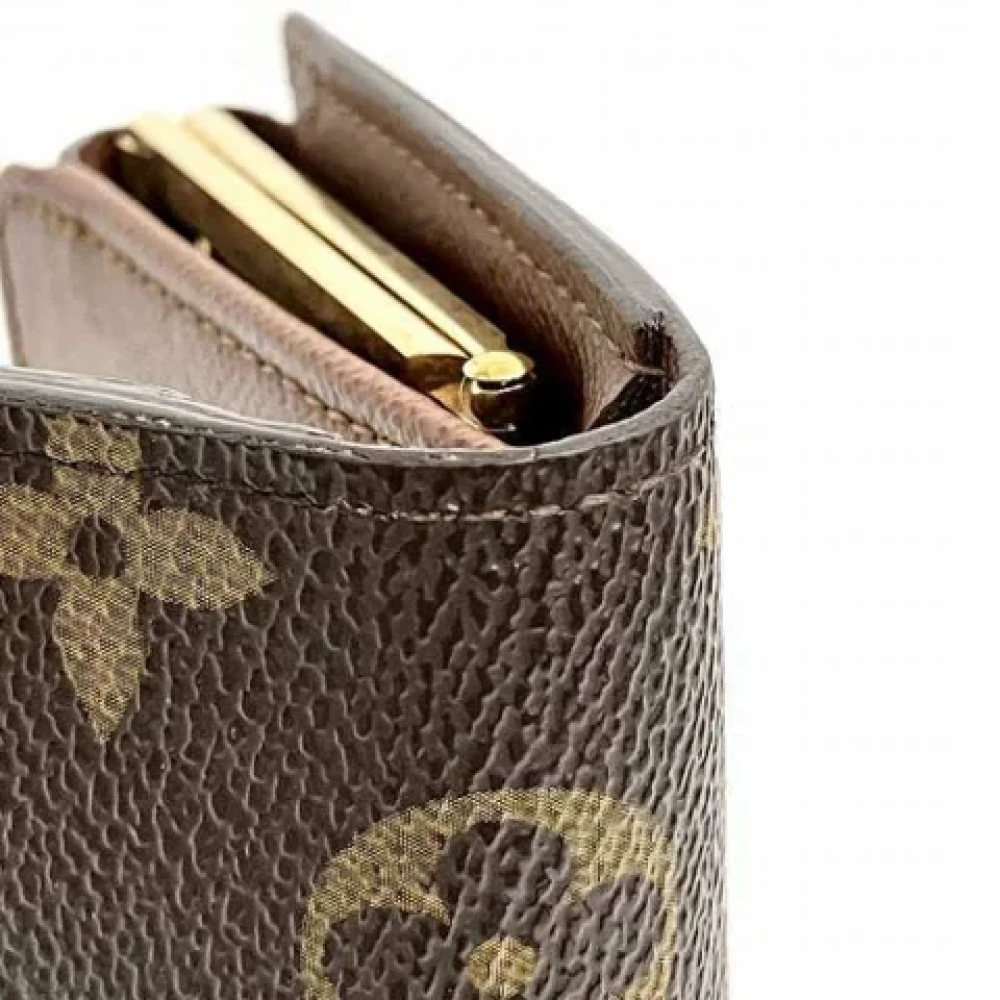 Louis Vuitton Vintage Pre-owned Fabric wallets Brown Dames