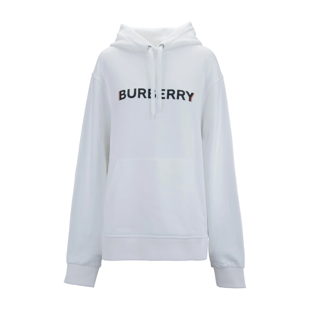 Burberry Hoodie met trekkoord White Dames