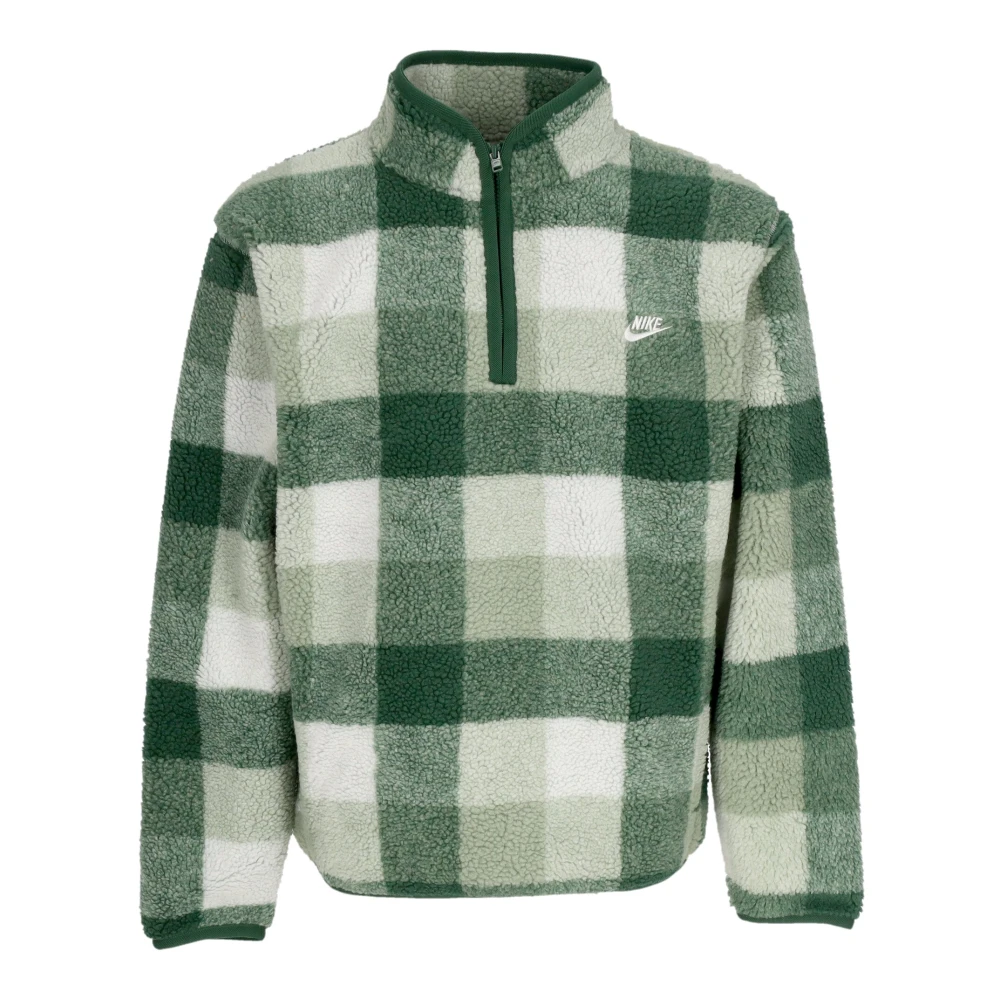 Nike Half-Zip Pile Jacket med hög krage Green, Herr