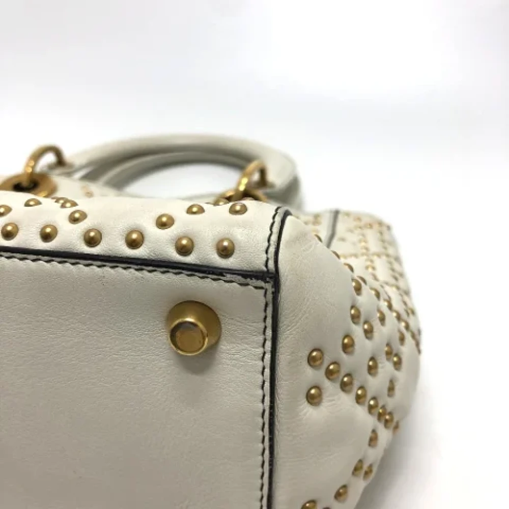 Dior Vintage Pre-owned Leather dior-bags White Dames