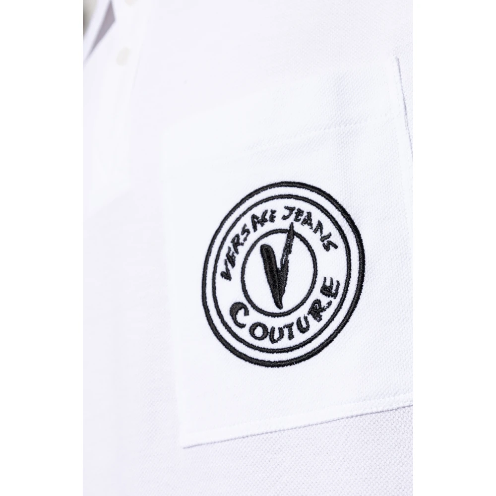Versace Jeans Couture Polo met logo White Heren