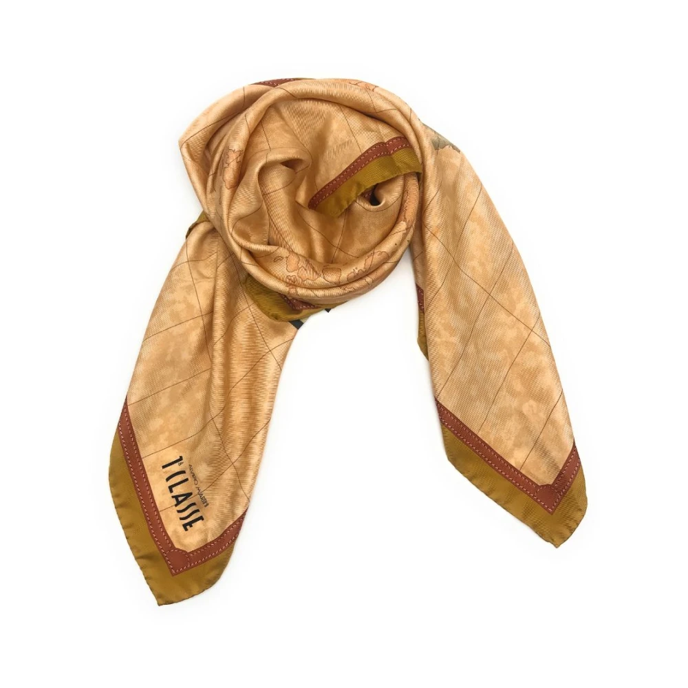 Alviero Martini 1a Classe Geo Classic Sjaal Aloe Brown Dames