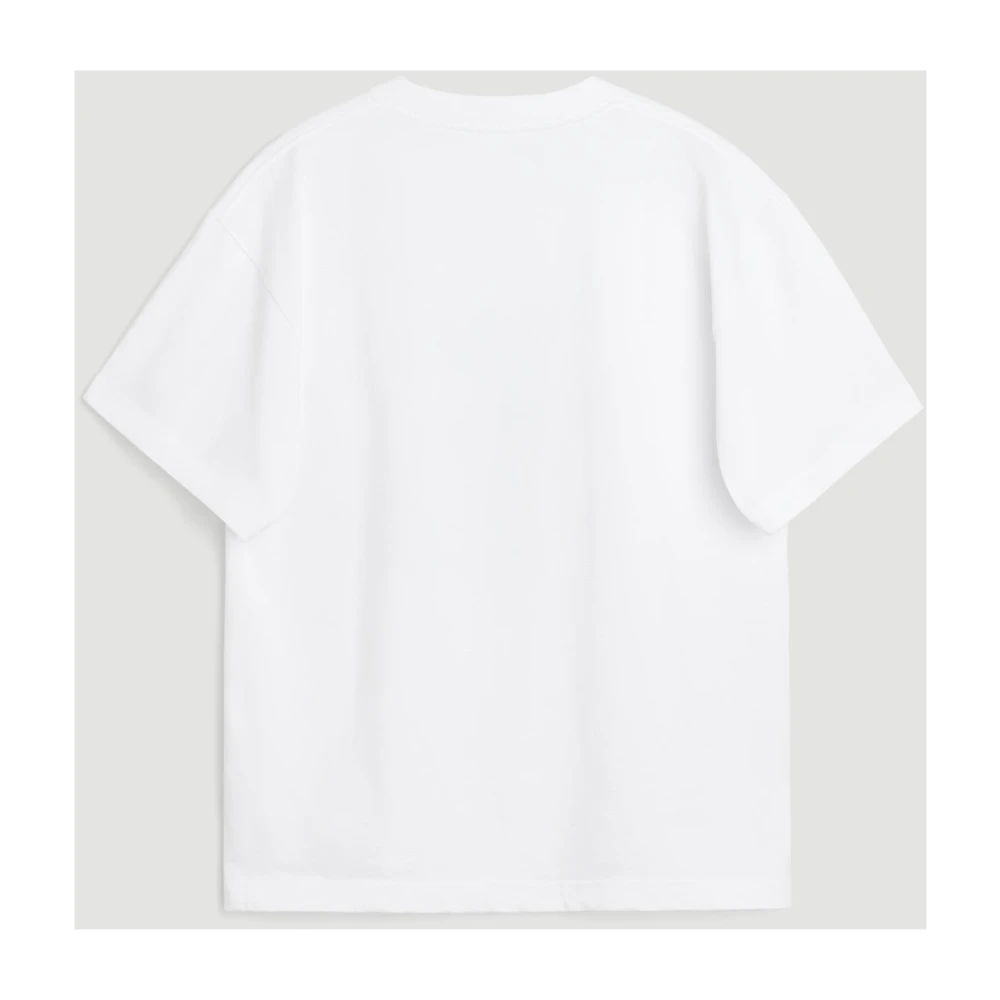 Soulland Biologisch Katoen Bloemen T-shirt White Unisex