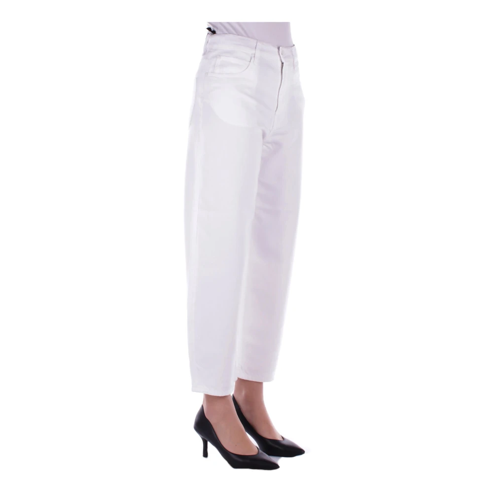 pinko Witte Broek met Rits en Zakken White Dames