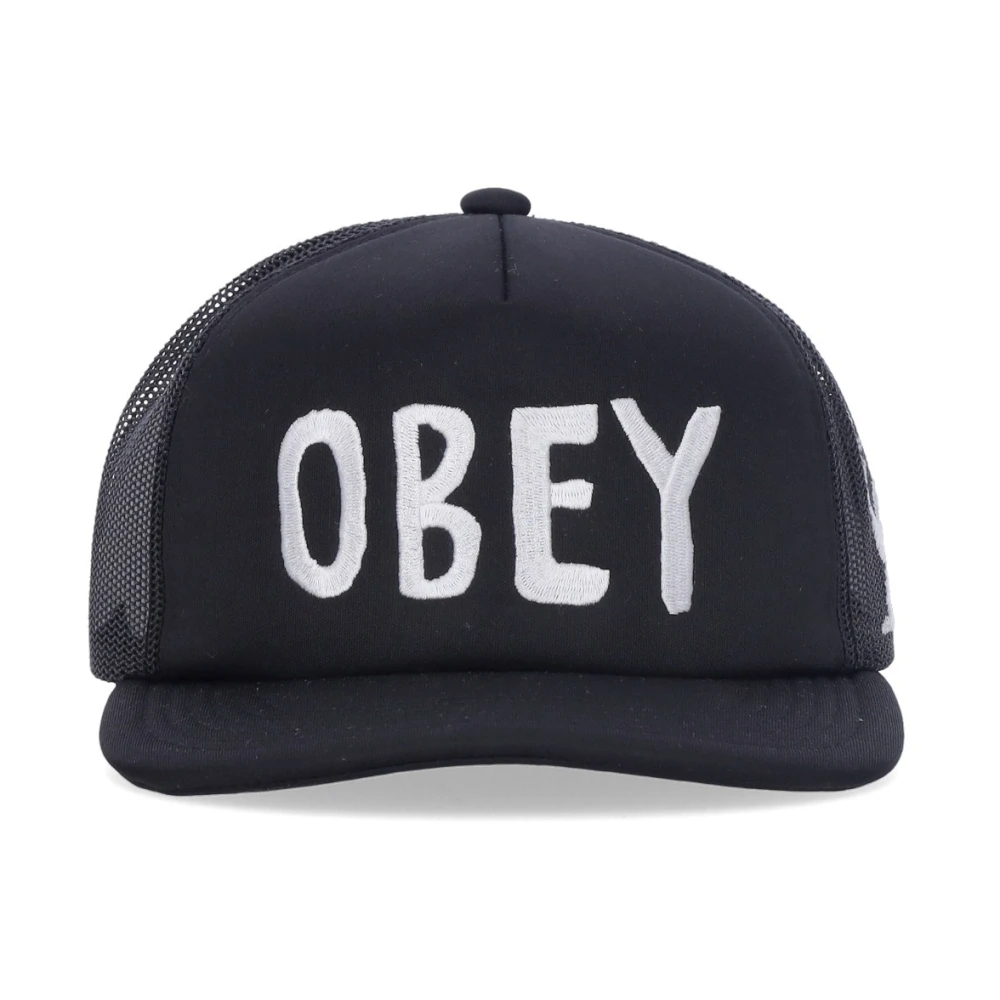 Obey Caps Black Heren