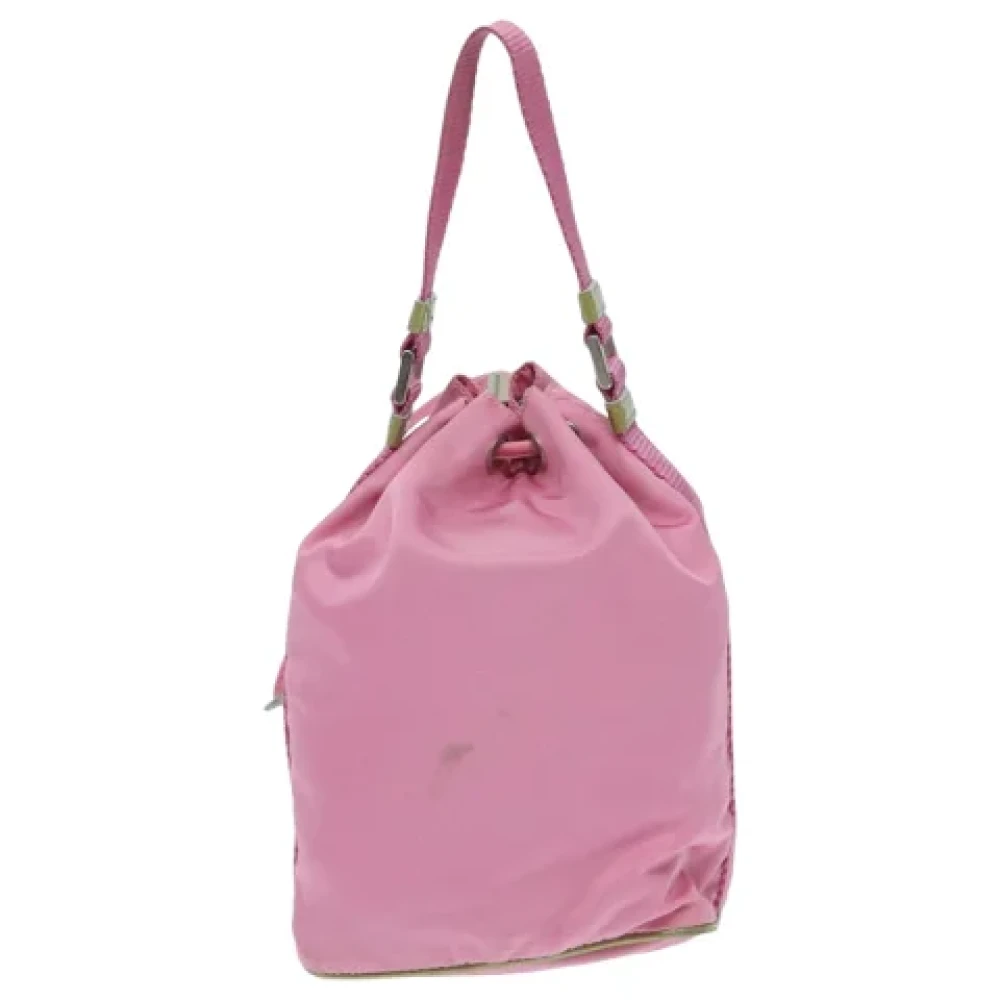 Prada Vintage Pre-owned Nylon prada-bags Pink Dames