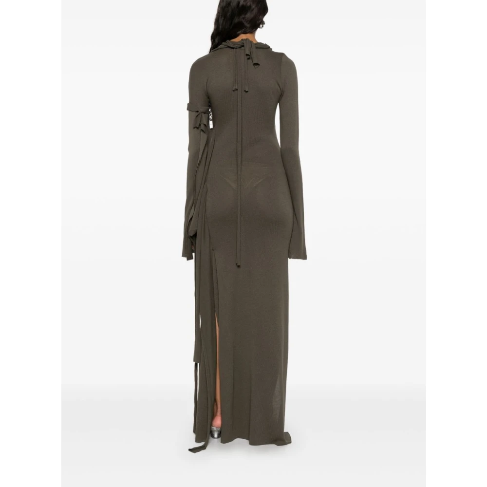 Ottolinger Groene Cut-Out Gebreide Jurk Green Dames