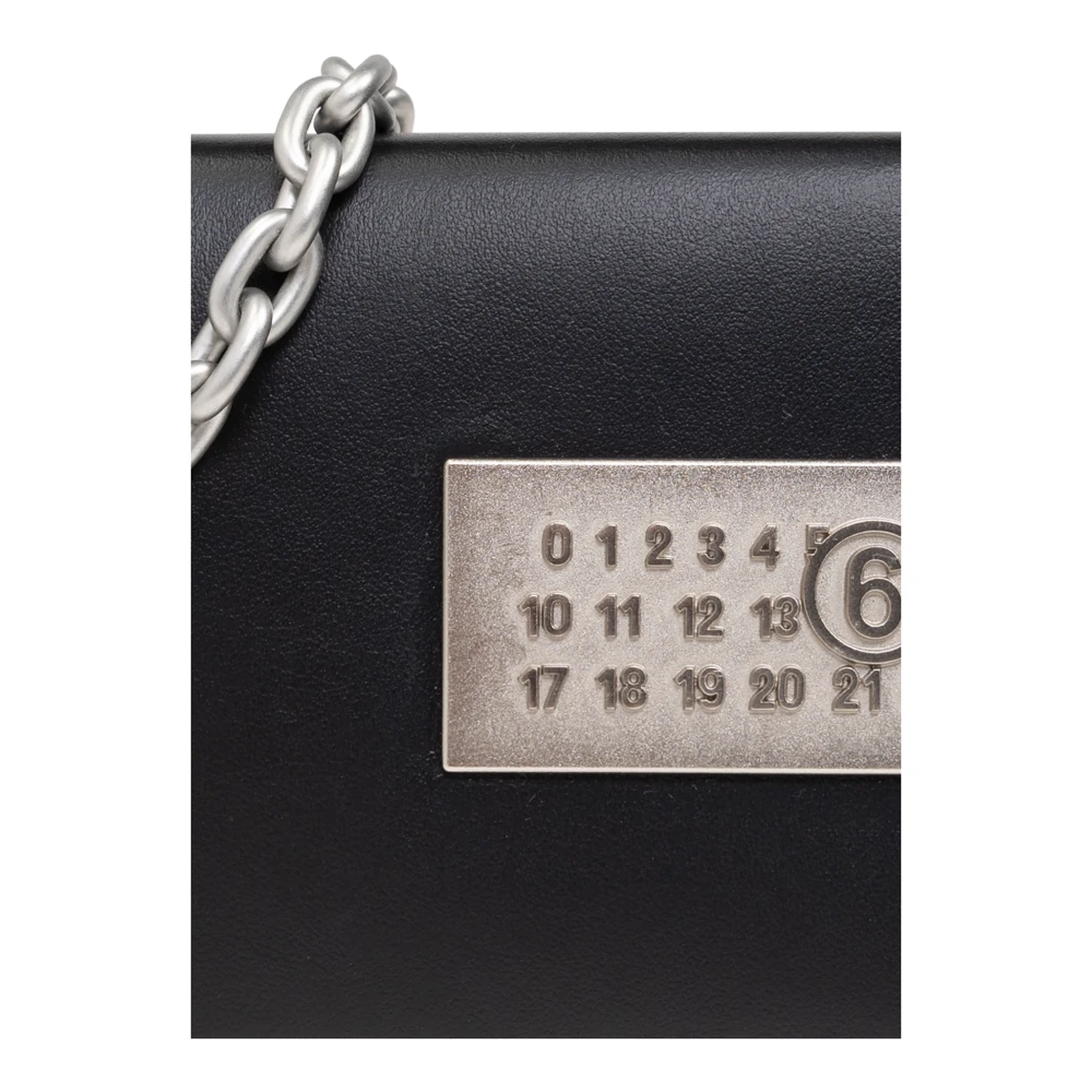 MM6 Maison Margiela Portemonnee aan ketting Black Dames