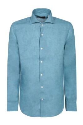 blue-linen-shirt-classic-collar