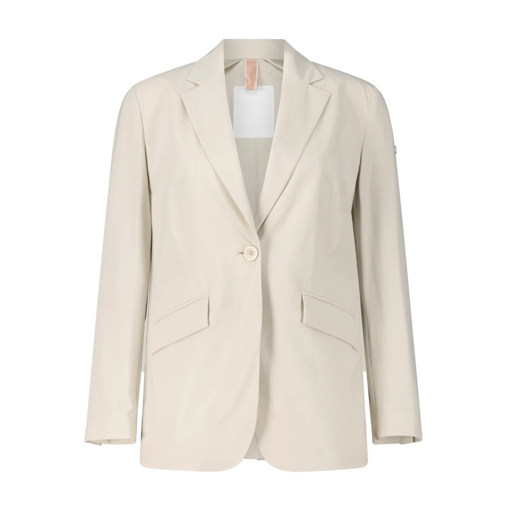 Duno Tijdloze Elegantie Blazer Beige Dames
