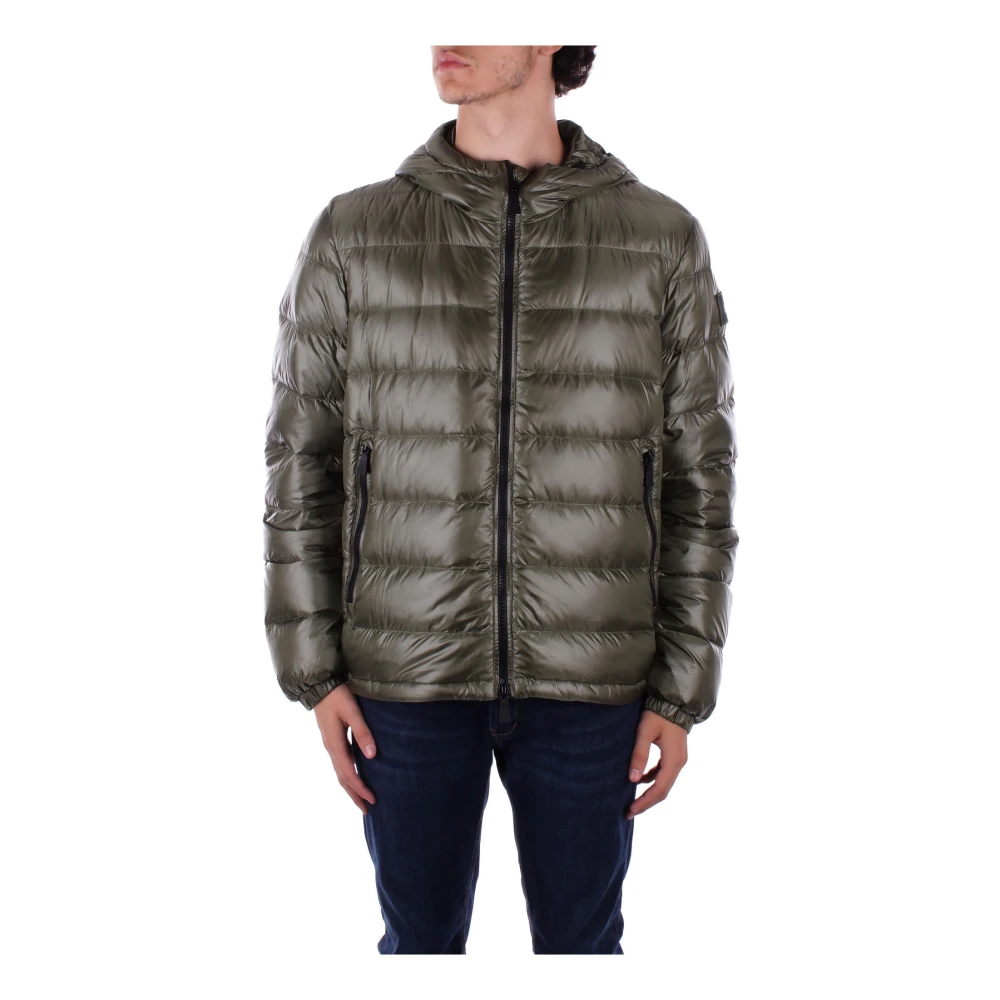 add Groene hoodie met ritssluiting zakken Green Heren