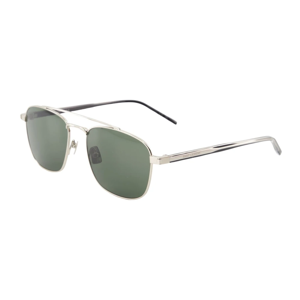 Saint Laurent Unisex Green Fashionable Sunglasses With Uv Protection