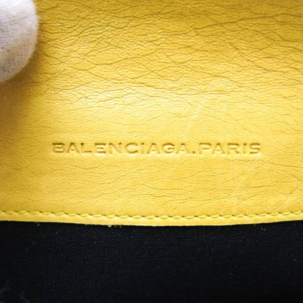 Balenciaga Vintage Pre-owned Leather wallets Yellow Dames