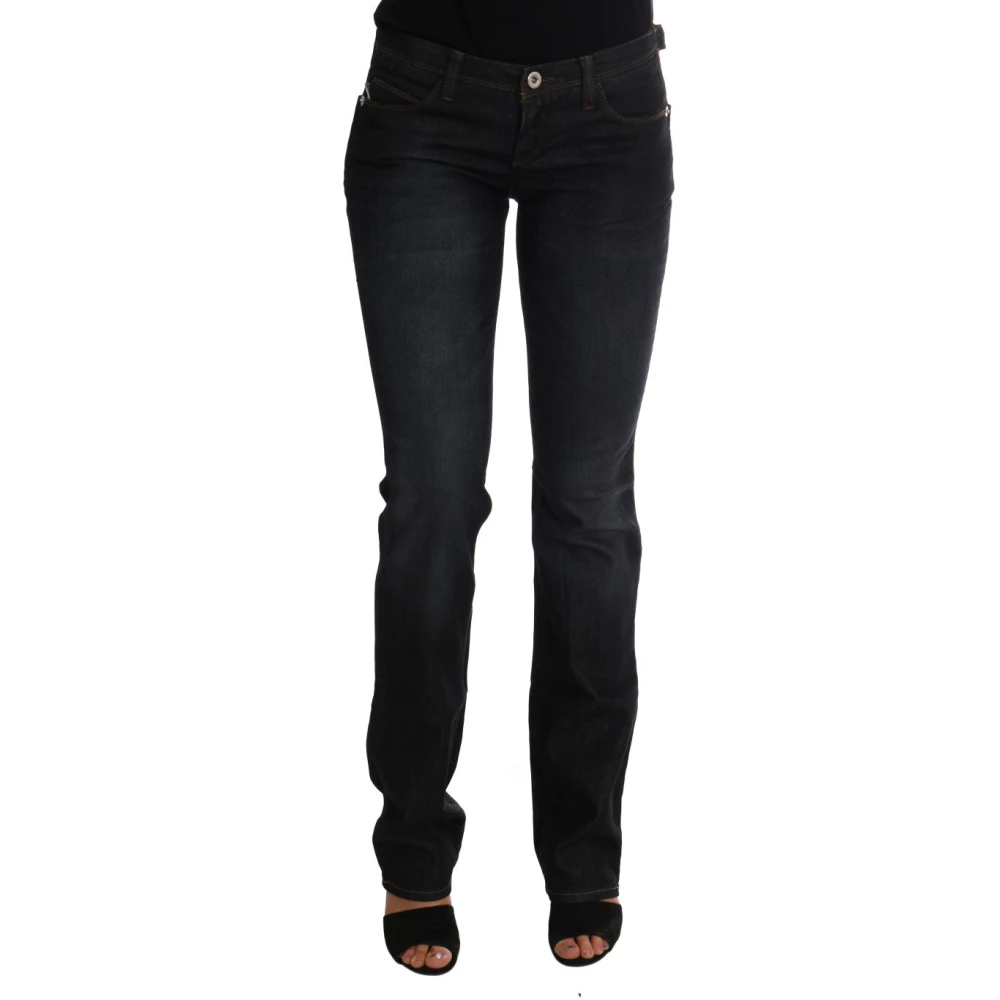 Costume National Slim Fit Donkerblauwe Jeans Blue Dames