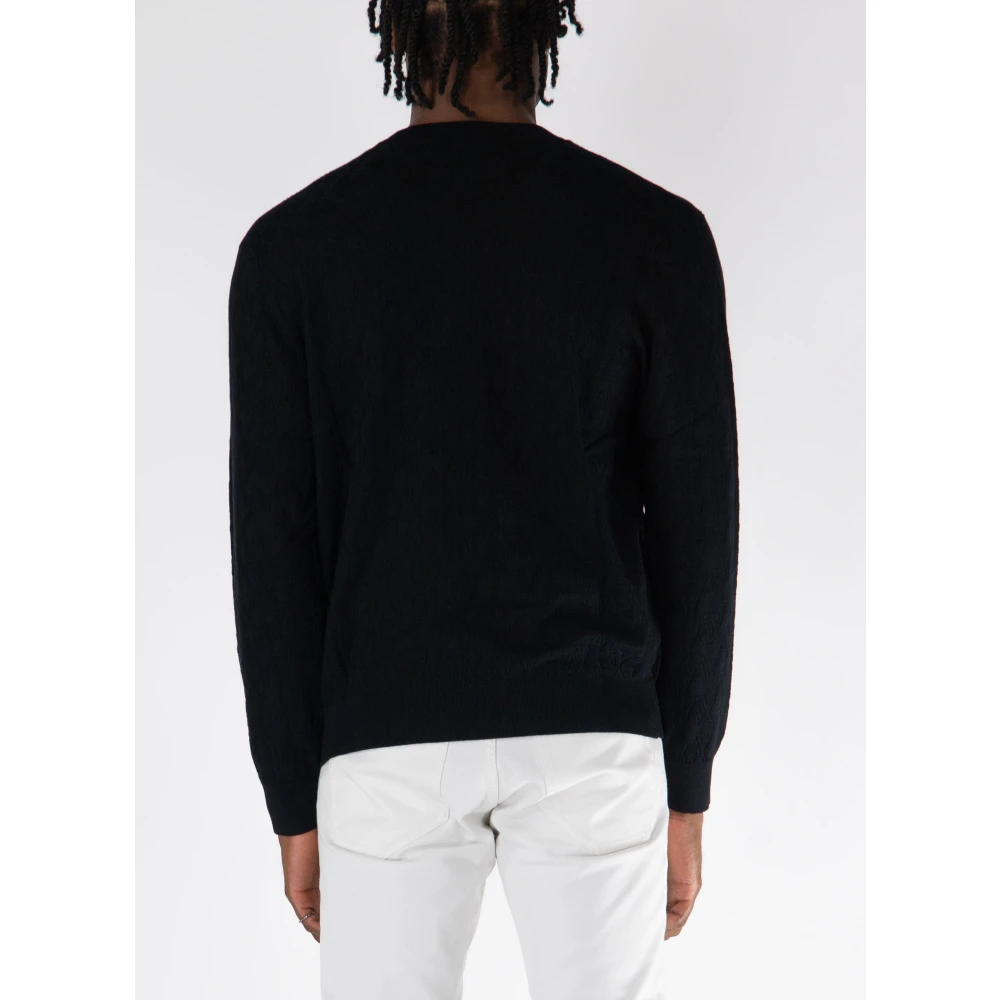 Armani Exchange Crew Neck Sweater Black Heren