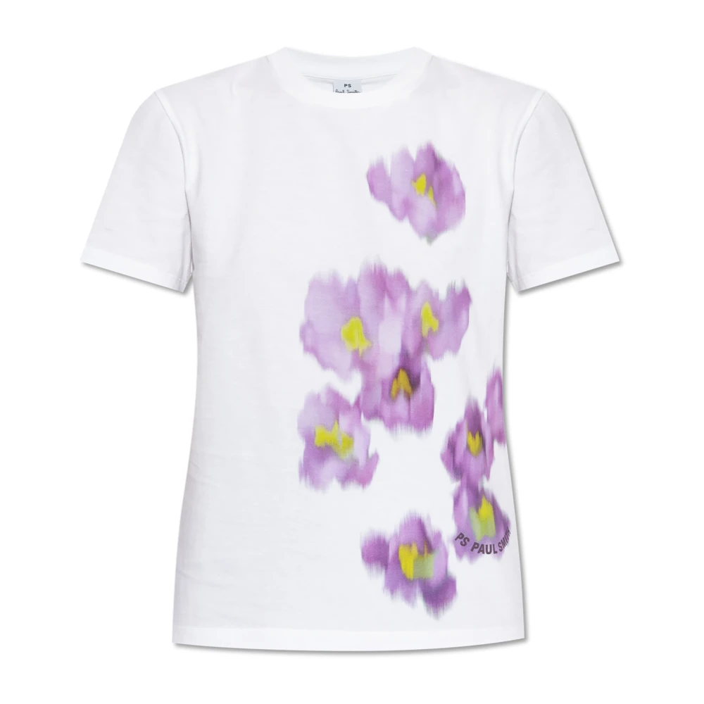 PS By Paul Smith Bedrukt T-shirt van Paul Smith White Dames