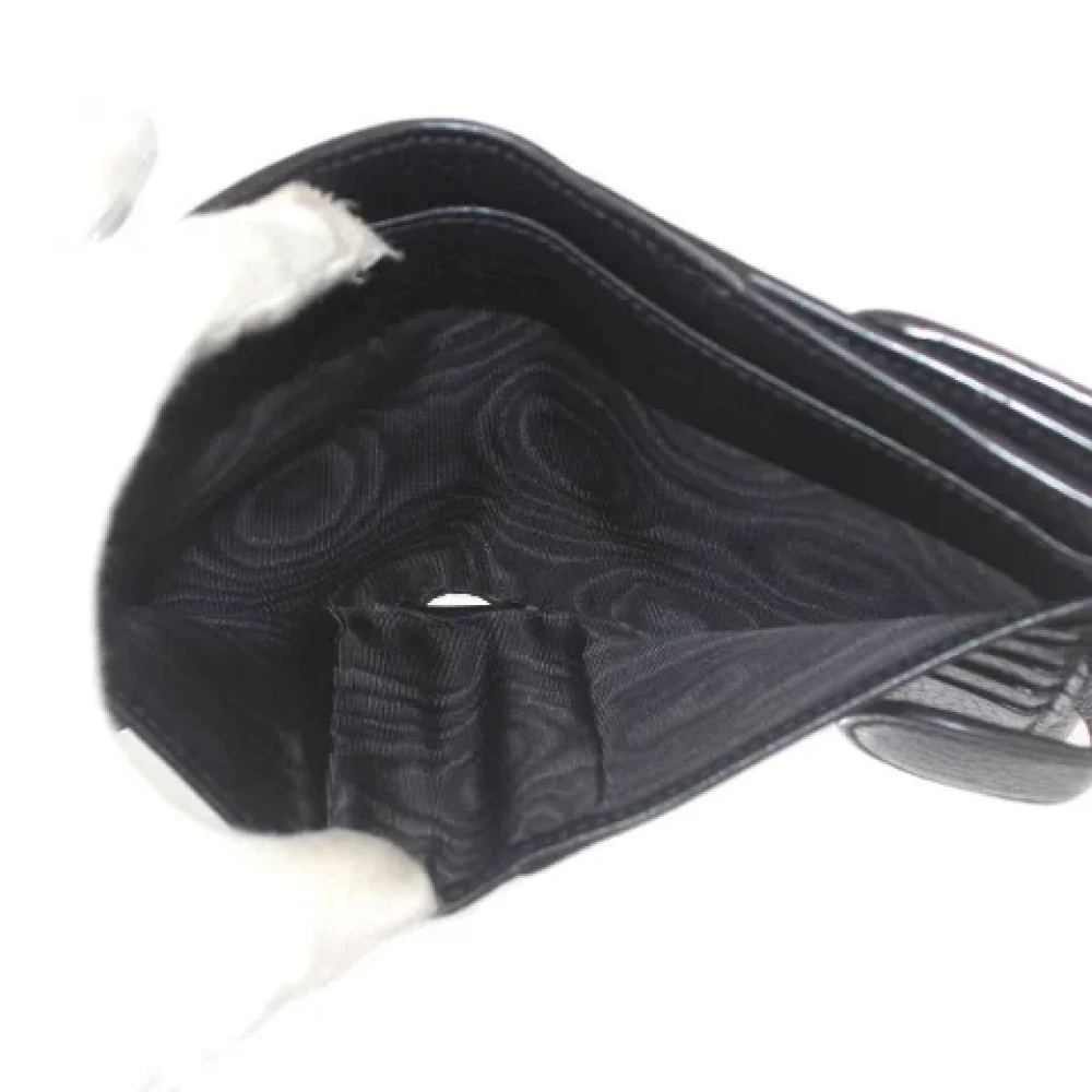 Gucci Vintage Pre-owned Leather wallets Black Dames