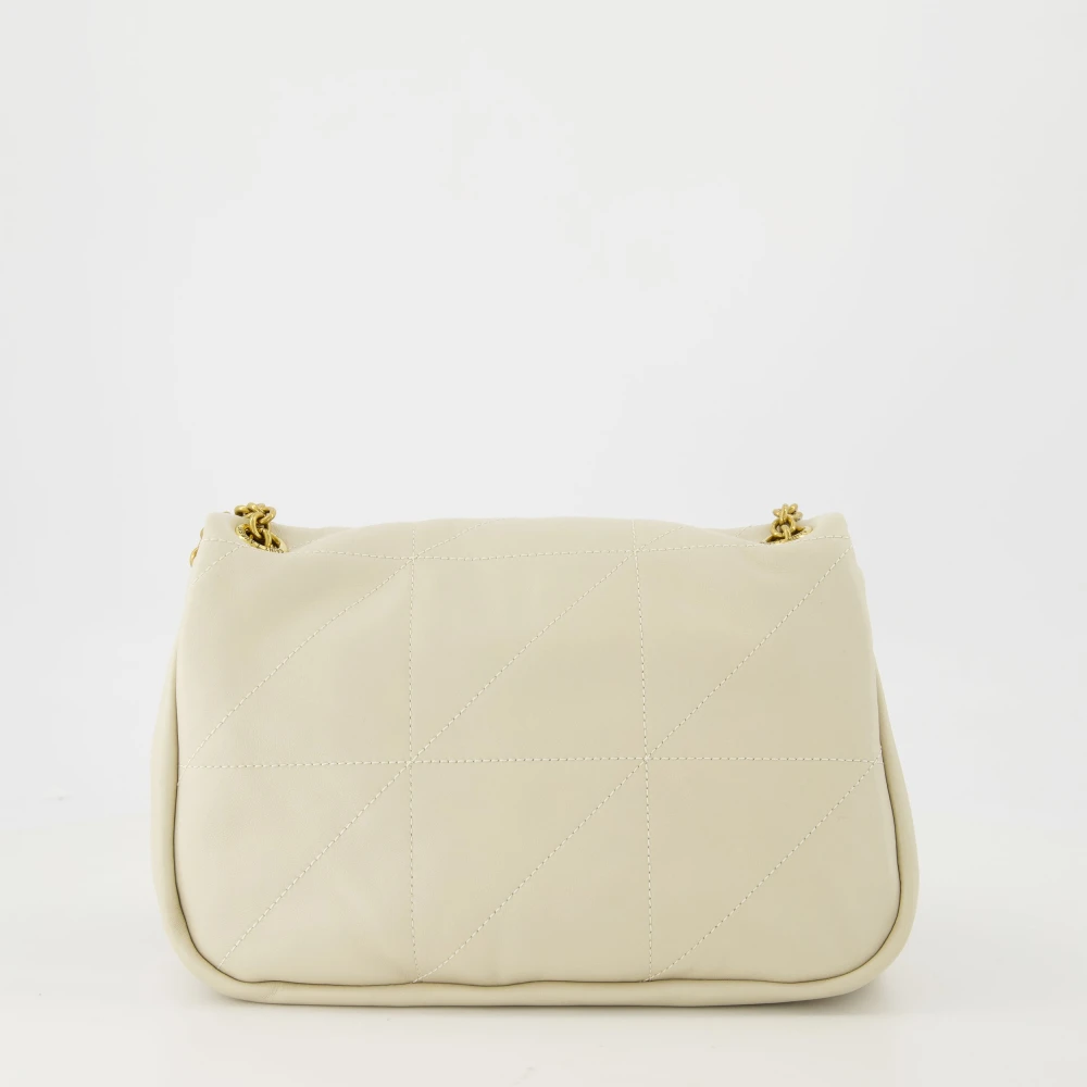 Saint Laurent Jamie 4.0 Kleine Witte Leren Tas White Dames