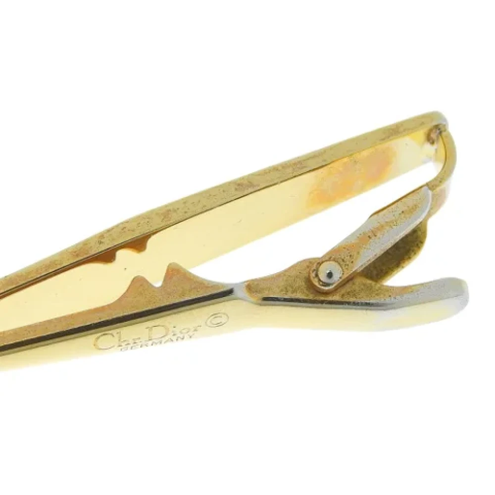 Dior Vintage Pre-owned Metal hair-accessories Yellow Dames