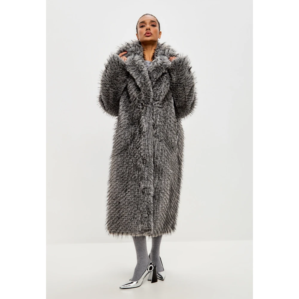 Cesare Gaspari Luxe Nepbontjas Natalie Zwart Gray Dames