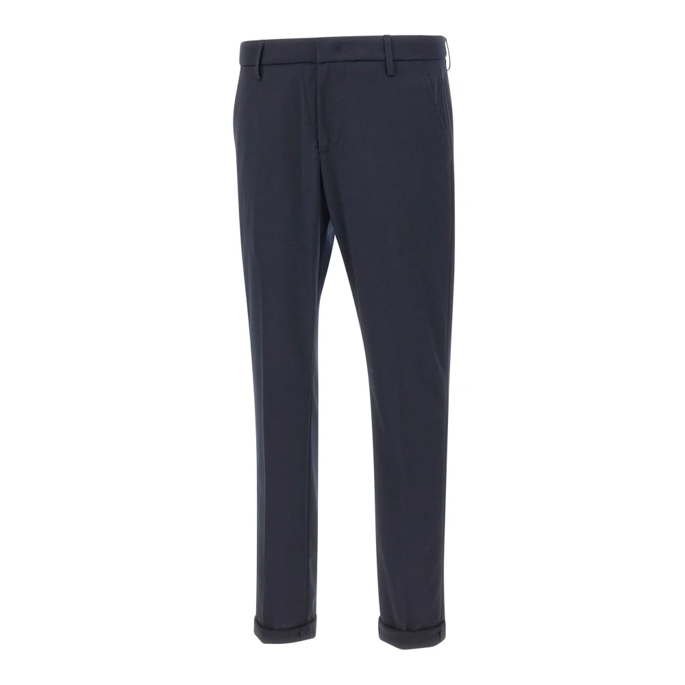 Dondup Men's Blue Slim-Fit Trousers, W32, Gaubert Trousers
