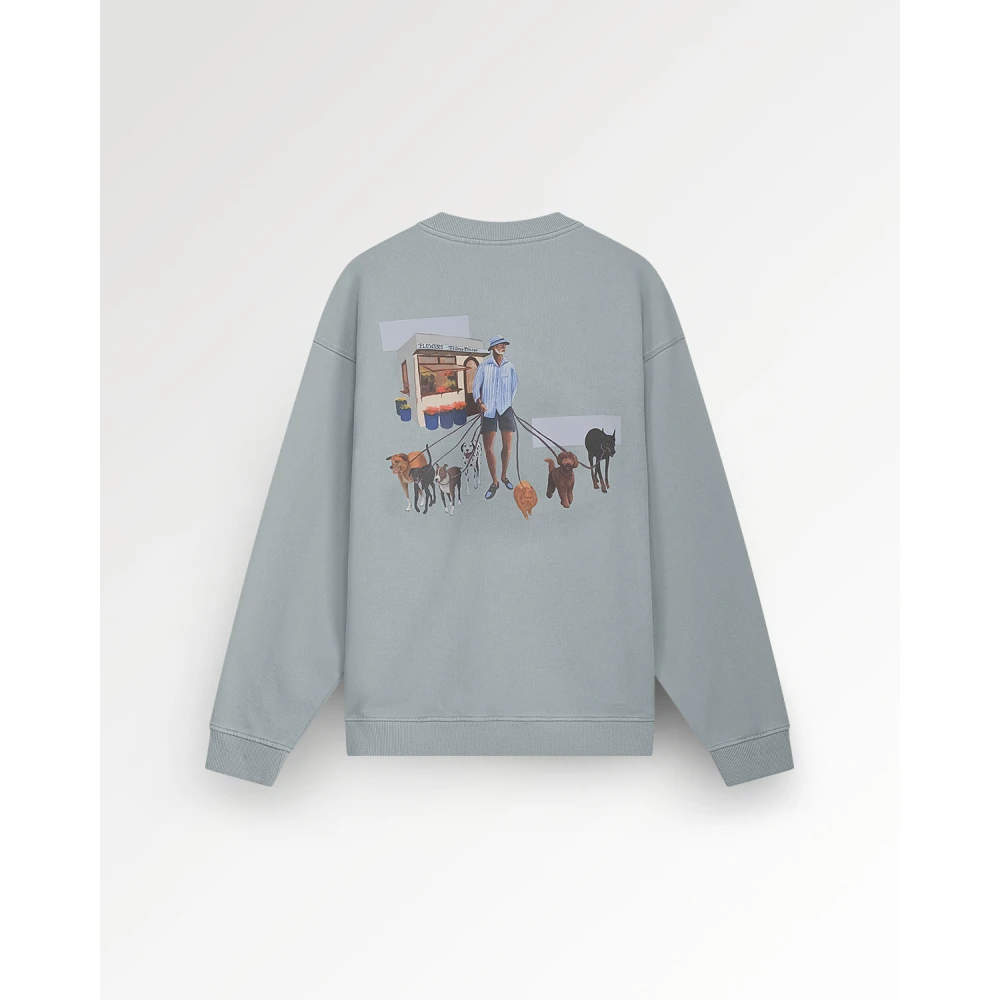 Filling Pieces Sweatshirt Dog Walker Arona Gray Unisex