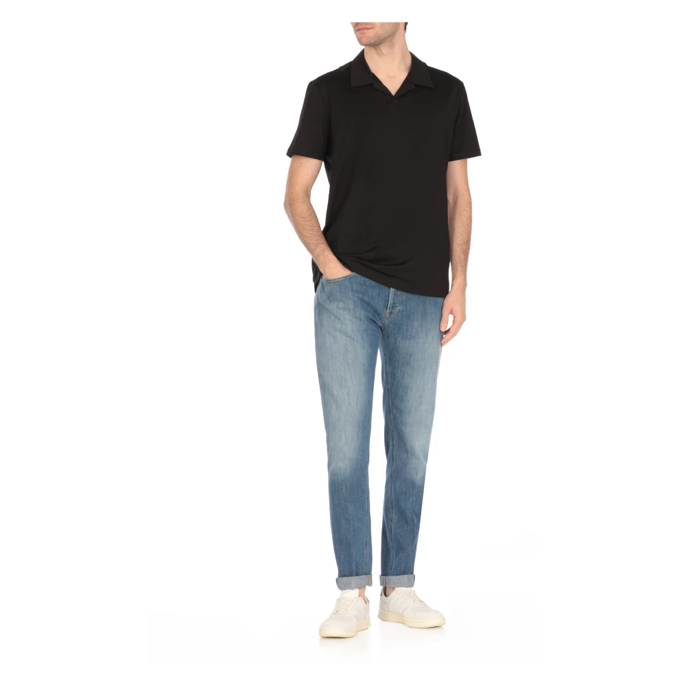 Dondup Blauwe Skinny Jeans met Riemlussen Blue Heren