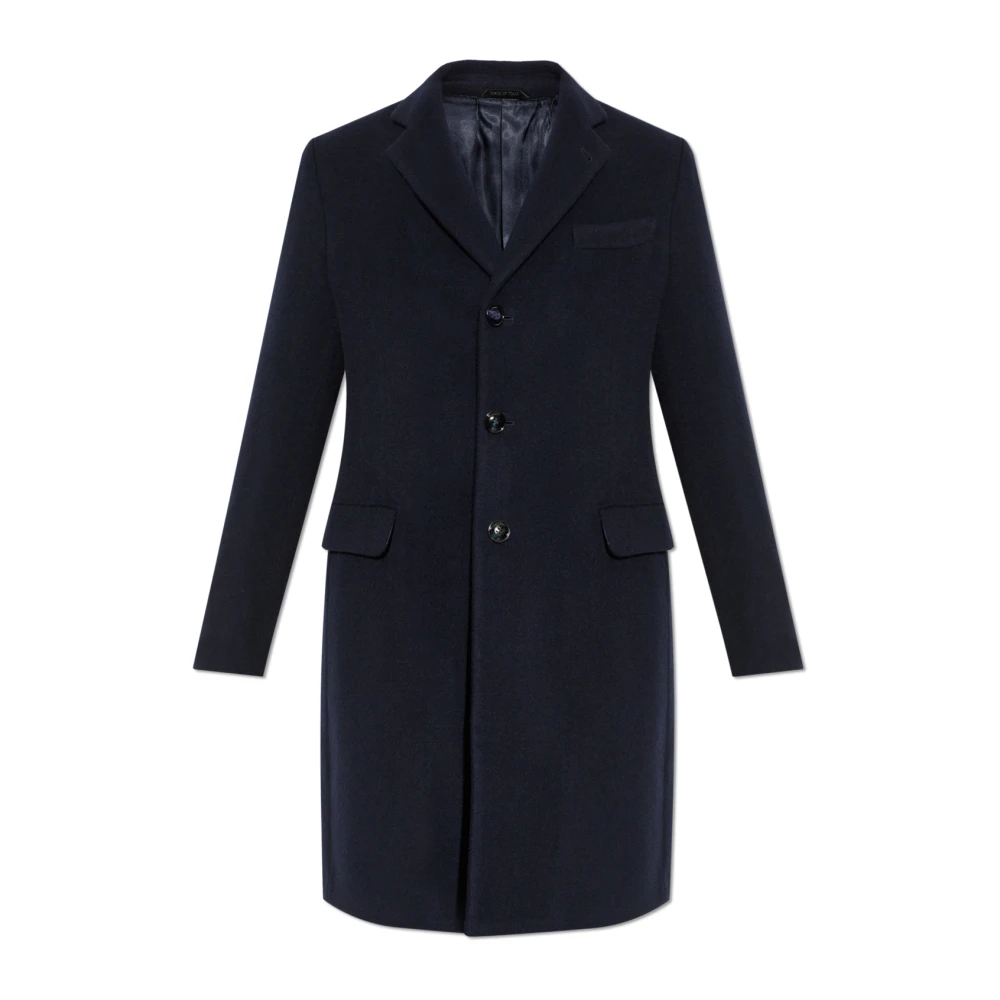 Giorgio Armani Wollen jas Blue Heren