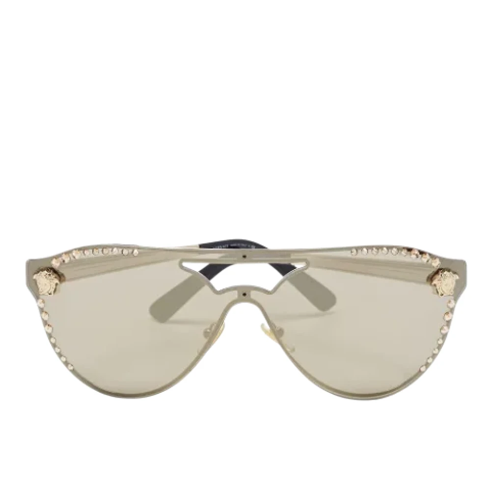 Versace Pre-owned Acetate sunglasses Yellow Dames
