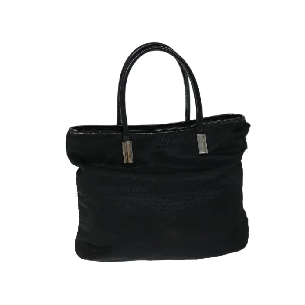 Gucci Vintage Pre-owned Nylon handbags Black Dames