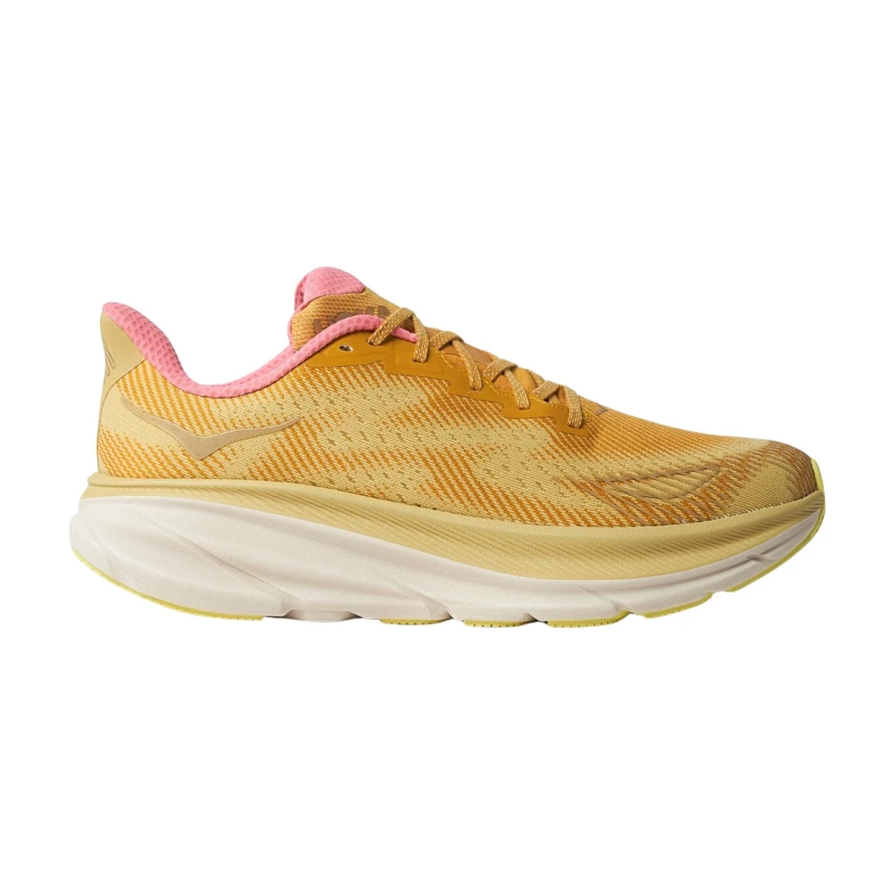 Hoka One One Logo Applique Sneakers med Kontrast Mellansula Orange, Herr