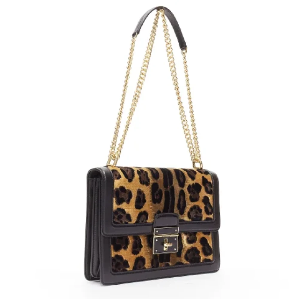 Dolce & Gabbana Pre-owned Velvet shoulder-bags Black Dames