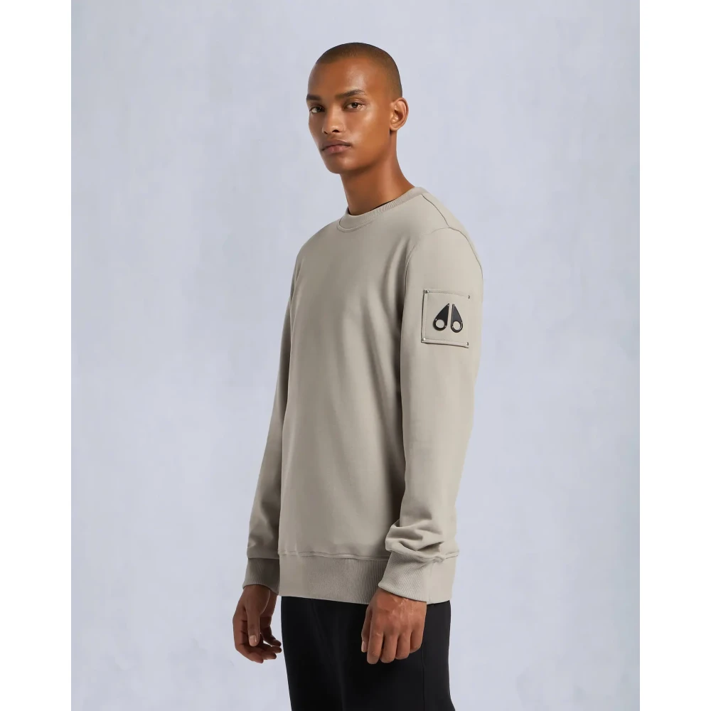 Moose Knuckles Hartsfield Crewneck Dusk Sweater Beige Heren