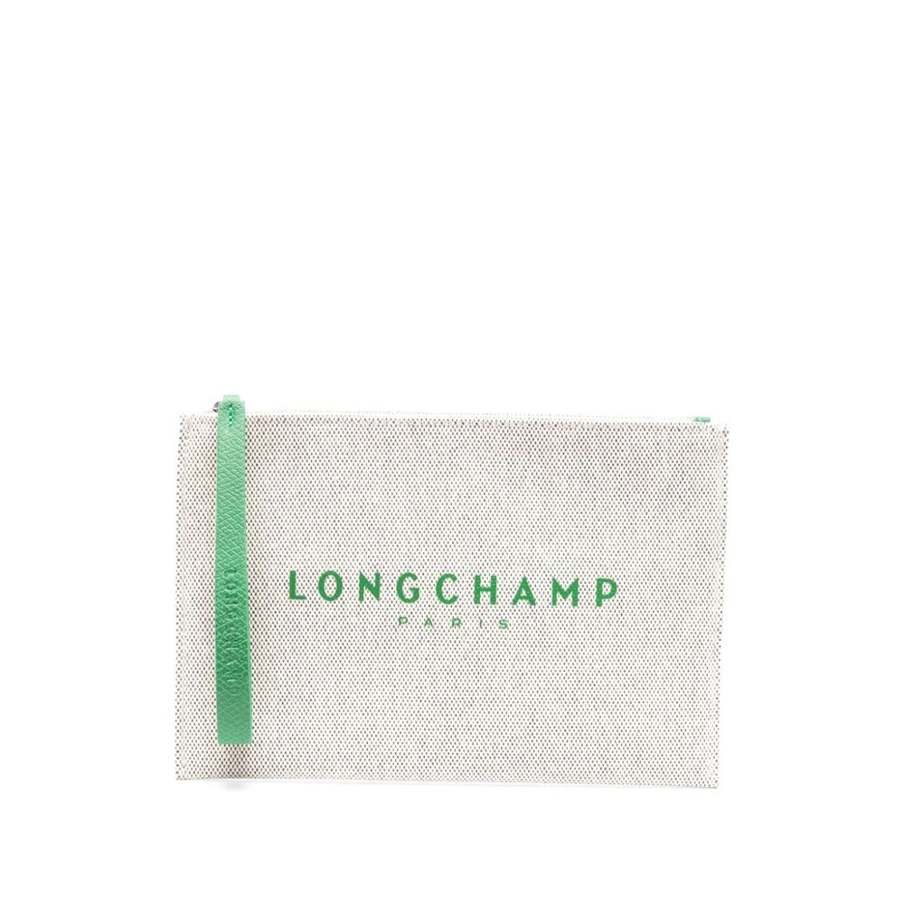 Longchamp Clutches Beige Dames