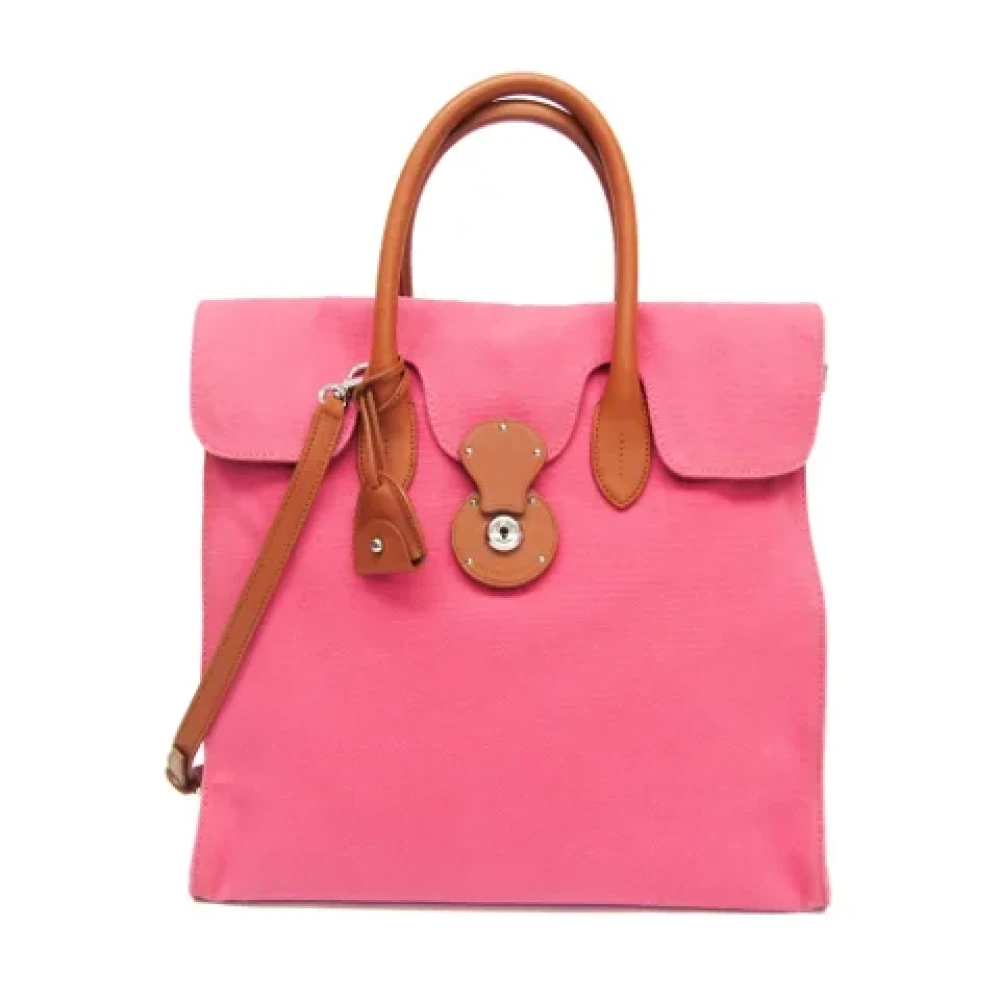 Ralph Lauren Pre-owned Leather handbags Pink Dames