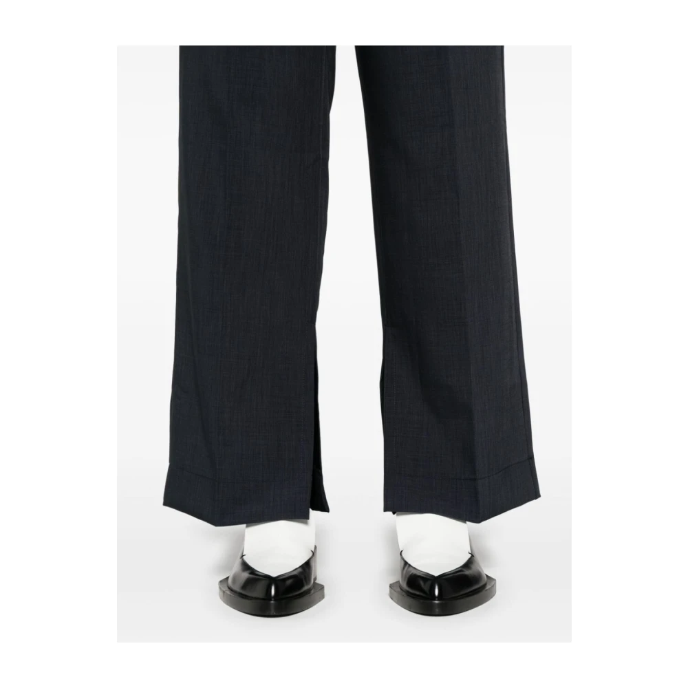 Birgitte Herskind Midnight Blue Getailleerde Broek met Plooien Blue Dames