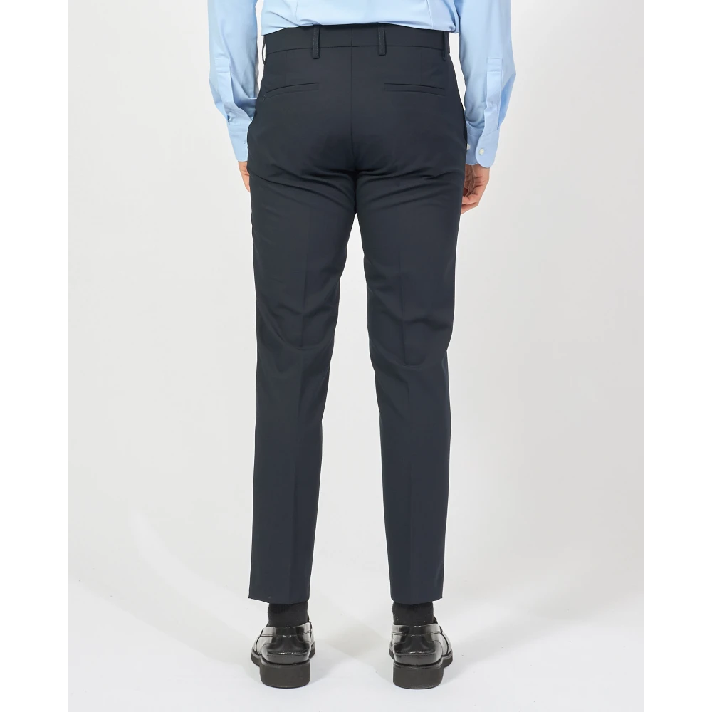 Mulish Blauwe Jurk Slim Fit Klassieke Stijl Blue Heren