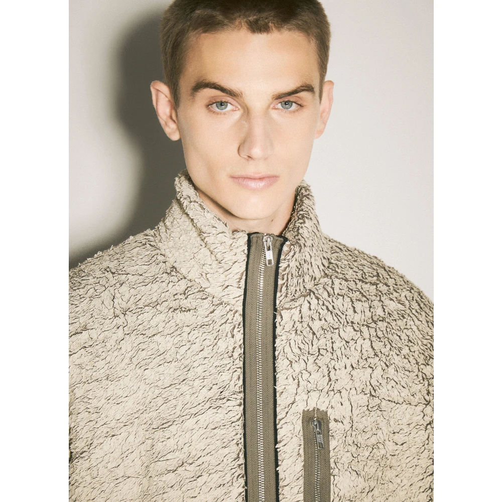 Song for the Mute Gewatteerde Trechter Track Jacket Beige Heren