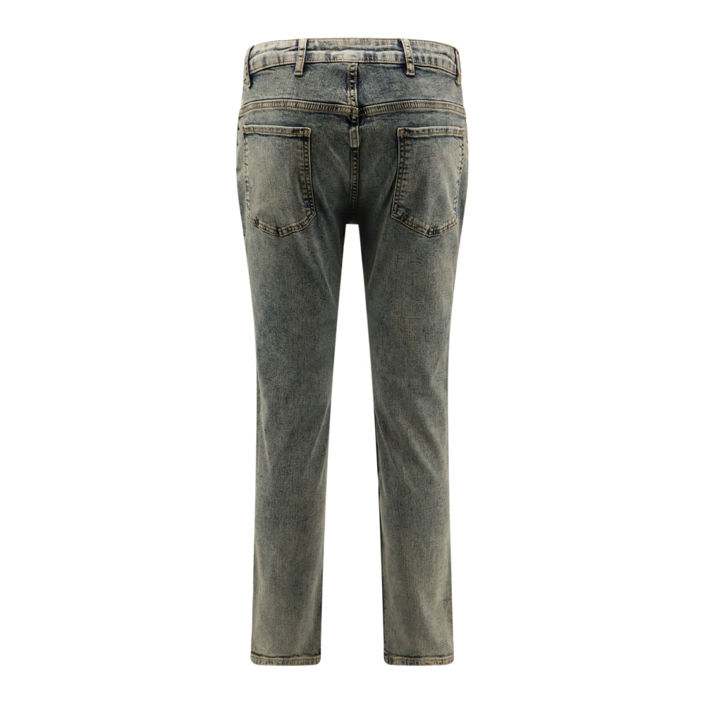 Represent Blauwe Slim Fit Jeans met Metalen Details Blue Heren
