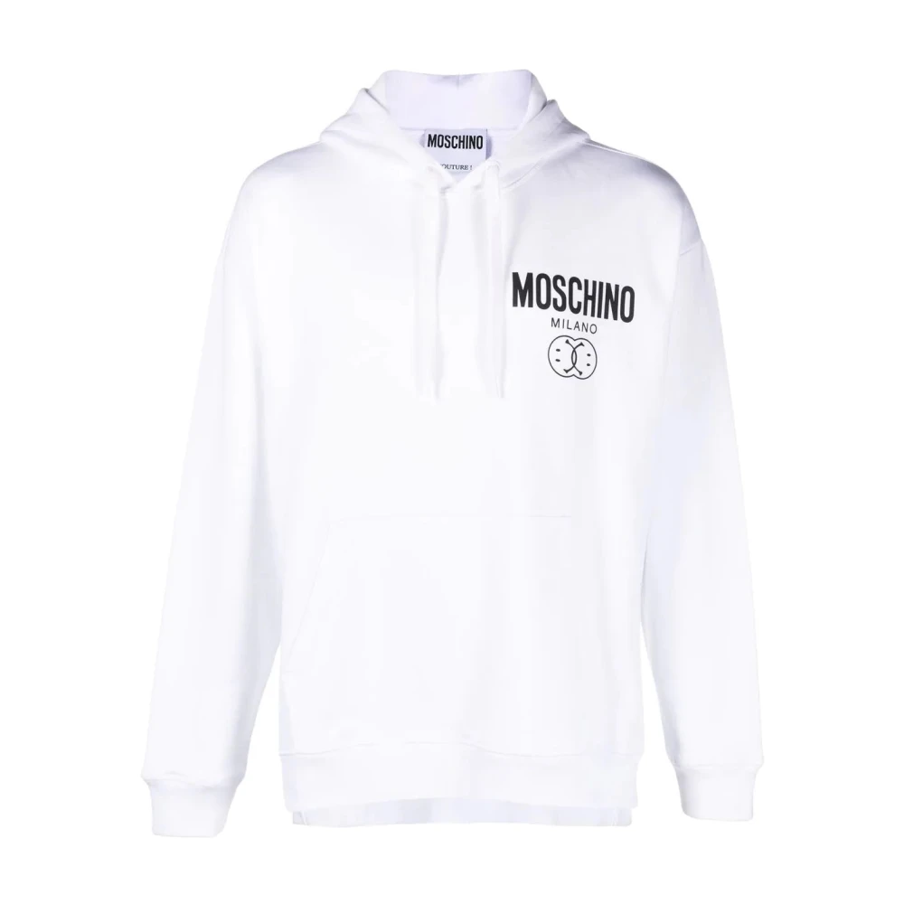 Moschino White Sweatshirt - Male - Hoodies - L - Sweatshirts & Hoodies