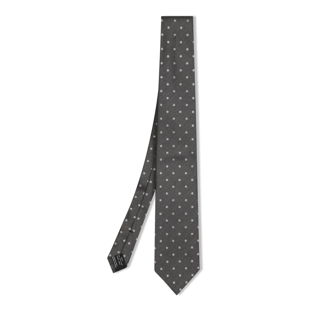 Tom Ford Stropdas met stippenontwerp Gray Heren