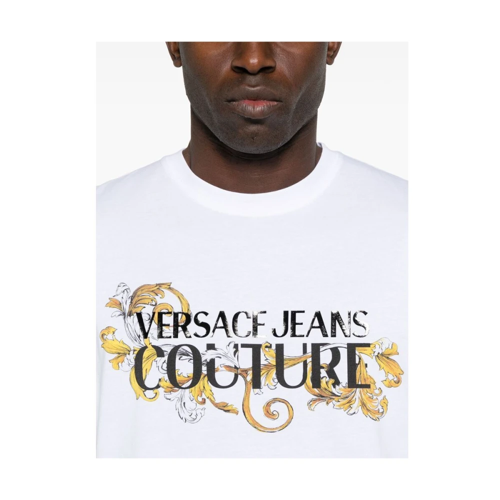 Versace Jeans Couture Witte Crew Neck T-shirt White Heren