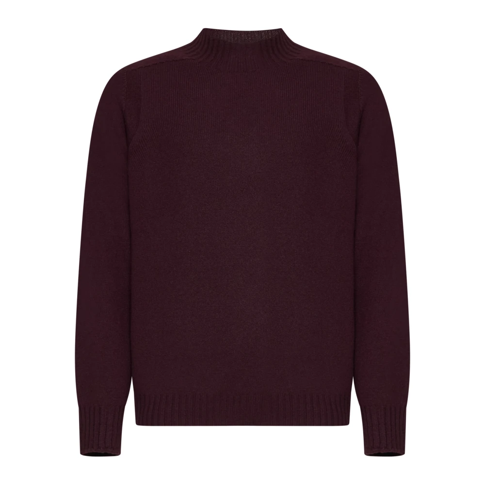 D4.0 Bordeaux Sweaters voor Stijlvolle Look Red Heren