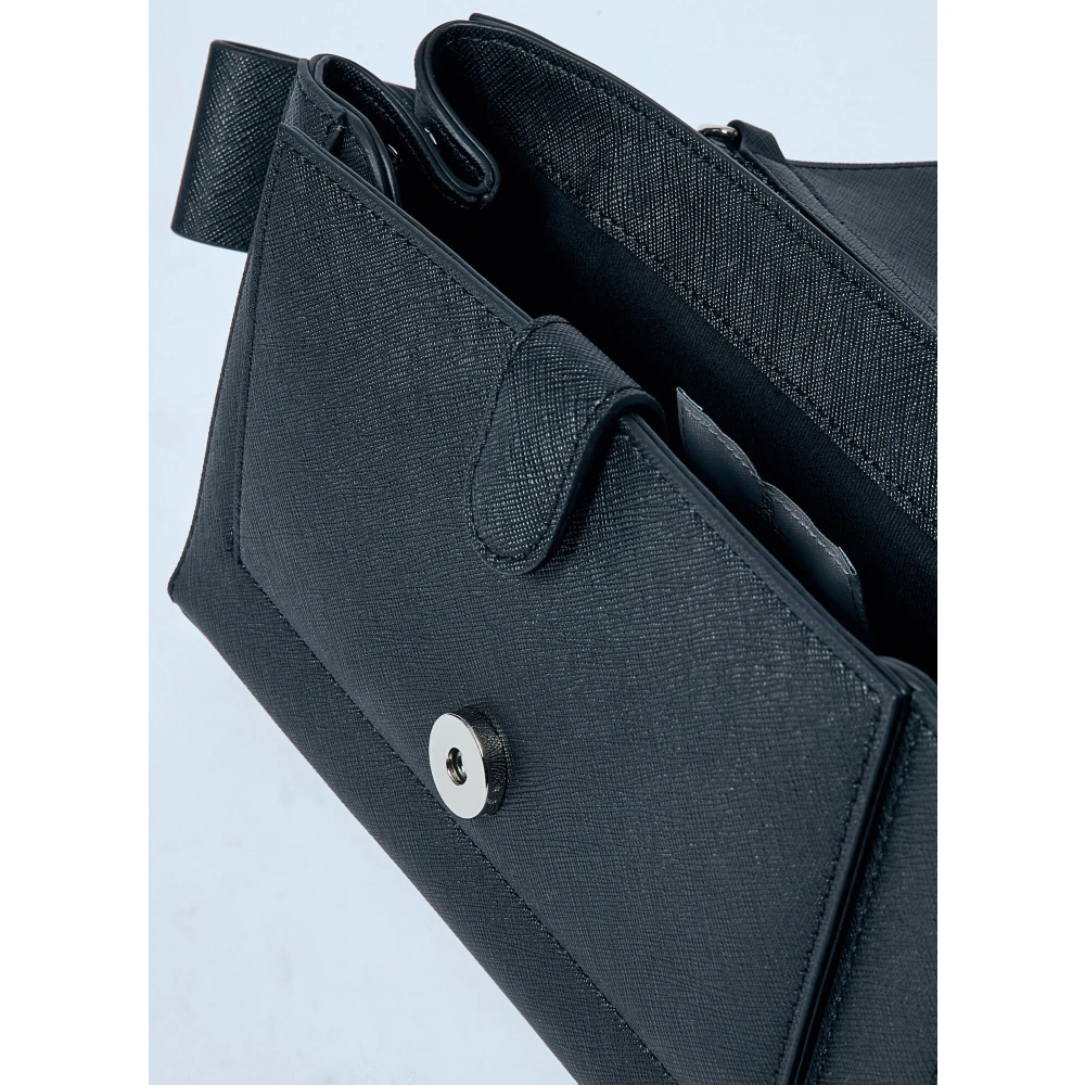 Vivienne Westwood Handtas met Saffiano-afwerking en Afneembare Banden Black Dames