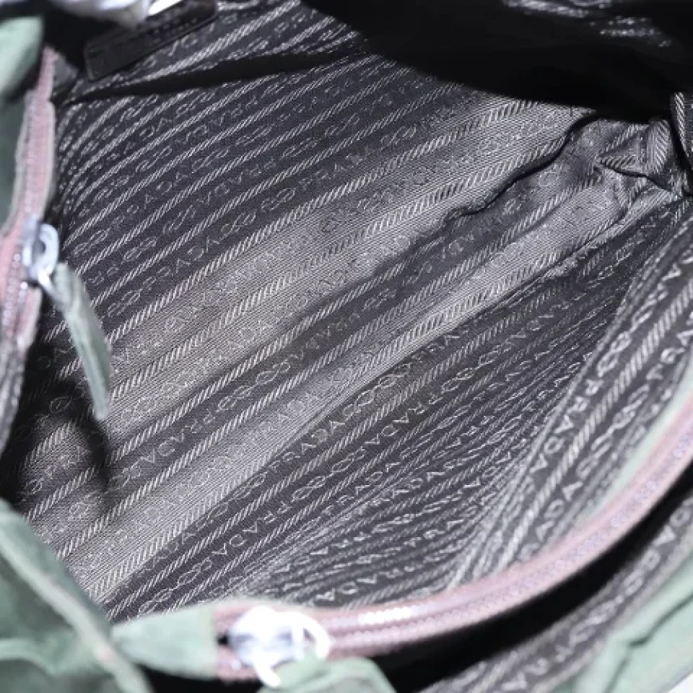 Prada Vintage Pre-owned Fabric prada-bags Green Dames
