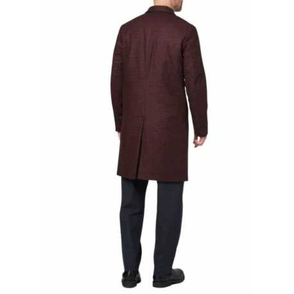 Paul Smith Rode Tartan Mini Jas Stijlvolle Heren Brown Heren