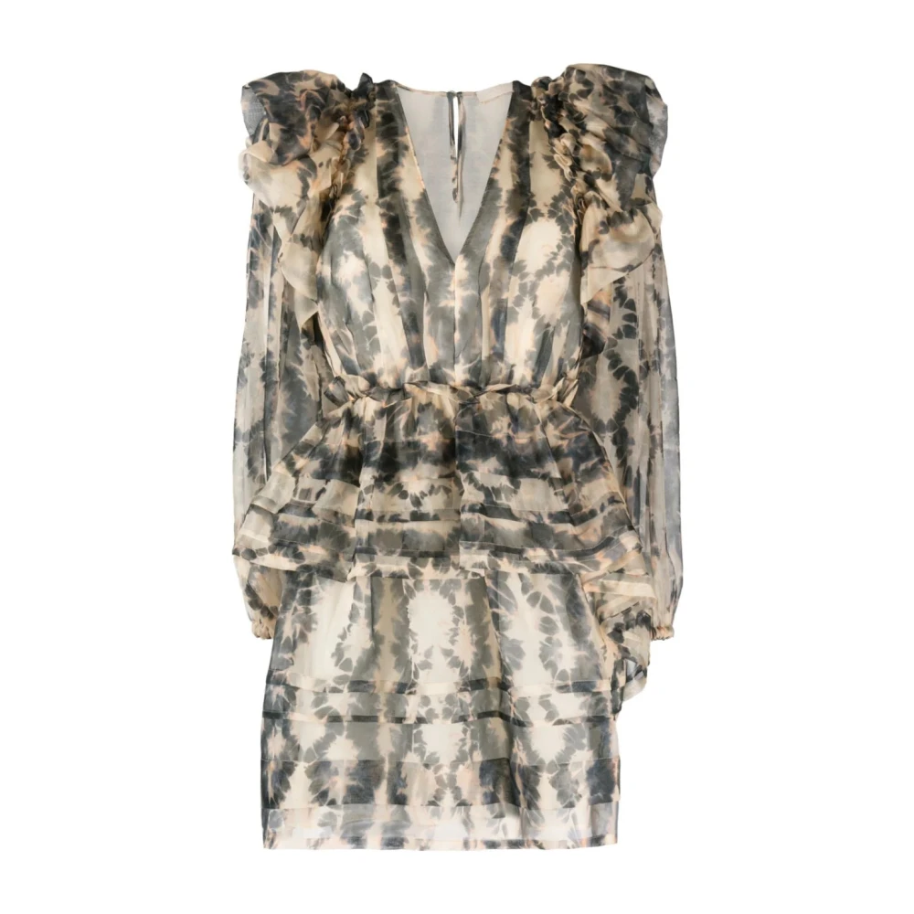 Ulla Johnson Multicolor Multicolour Silk Mini Dress Adelaide Style - Female - Short Dresses - Xs - Dresses