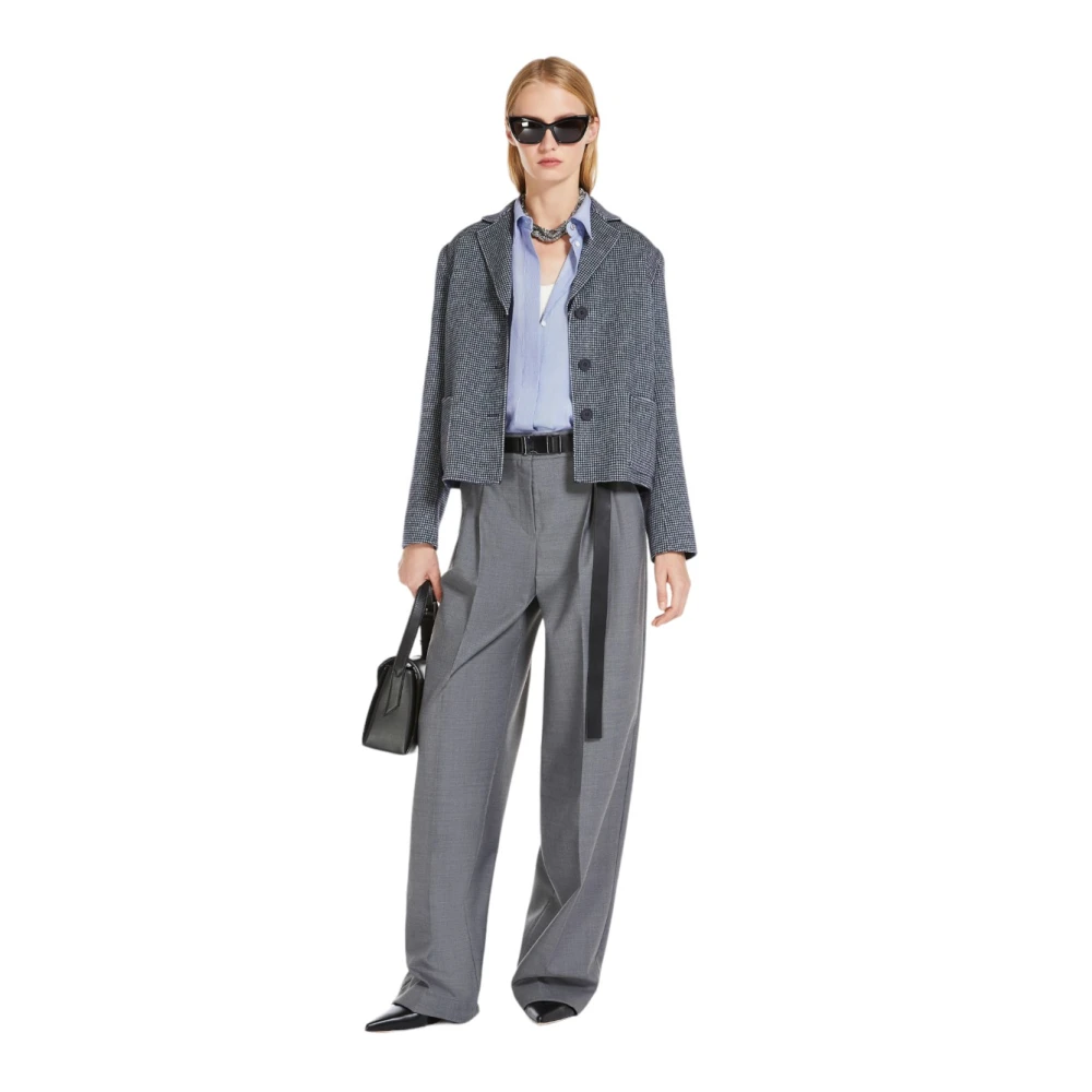 Max Mara Studio Elegante Broek voor Vrouwen Gray Dames