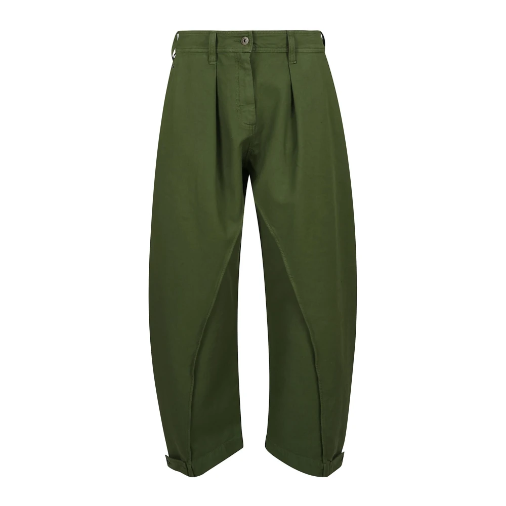 JW Anderson Stijlvolle Twisted Seam Broek Green Heren